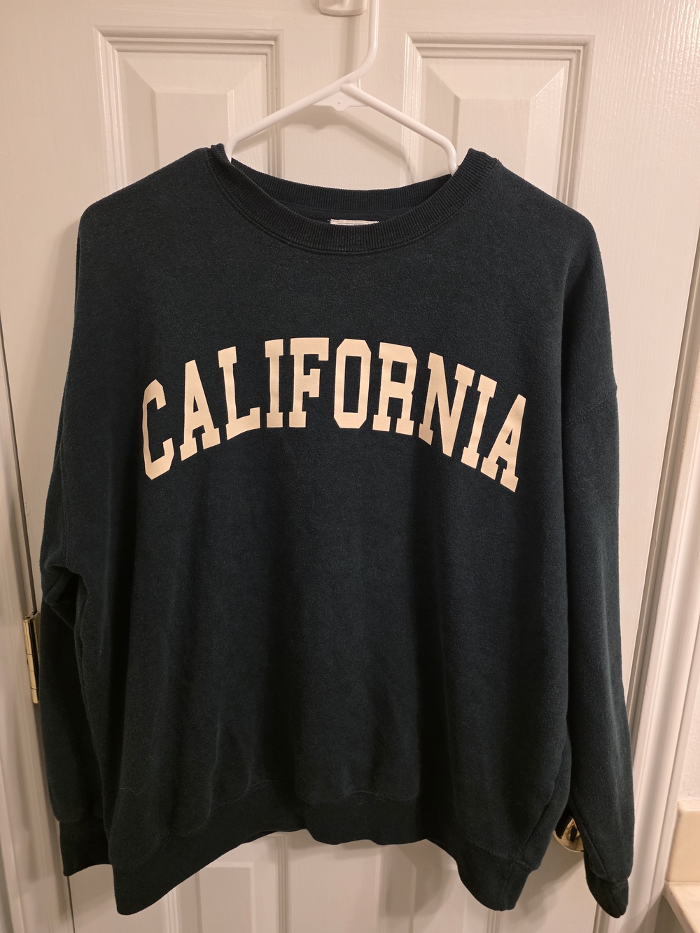 Reflex Dark Teal Crewneck Sweatshirt with California Graphic